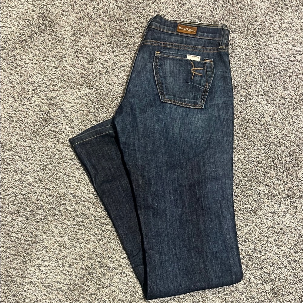 Women's David Kahn Blue Boot Cut Denim Jeans